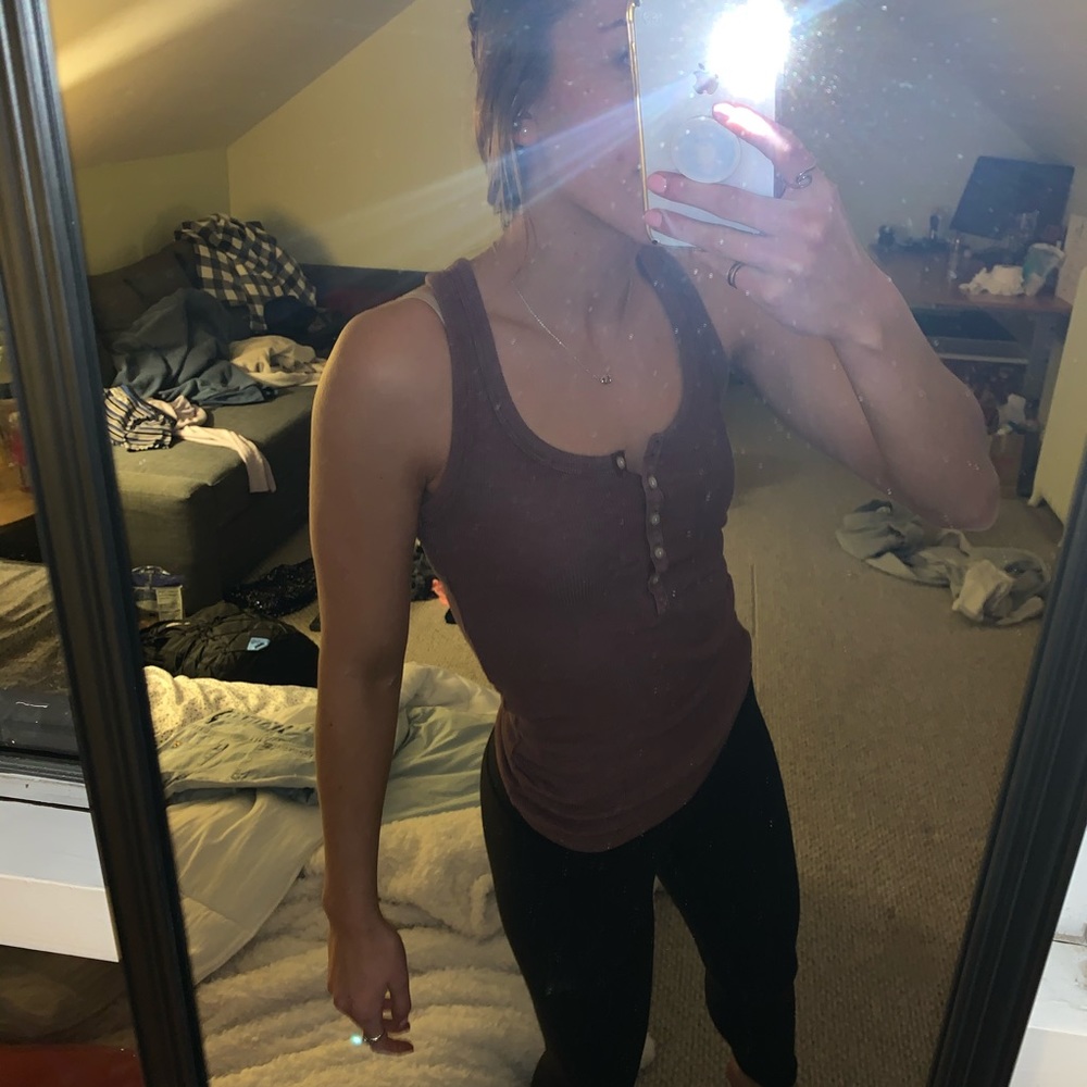 American eagle Rusty red tank top